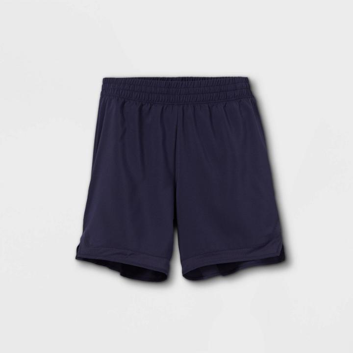 Girls' Sports Shorts - All In Motion Midnight Blue