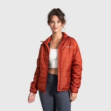 United By Blue Women's Bison Insulated Recycled Puffer Jacket - Brick Red