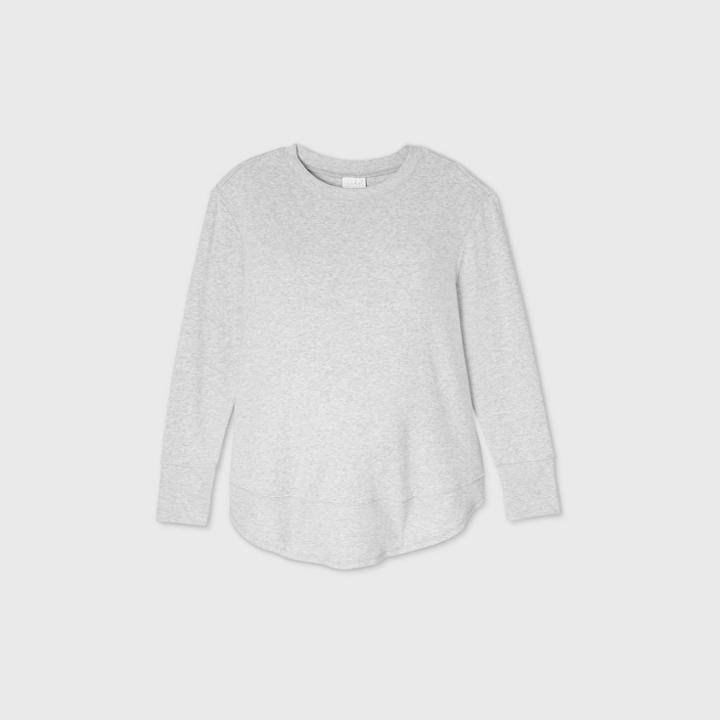 Maternity Rounded Hem Sweatshirt - Isabel Maternity By Ingrid & Isabel Gray