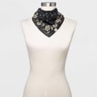 Women's Paisley Printed Cotton Bandana - Universal Thread Black