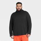 Men's Big & Tall Long Sleeve Upf T-shirt - All In Motion Black