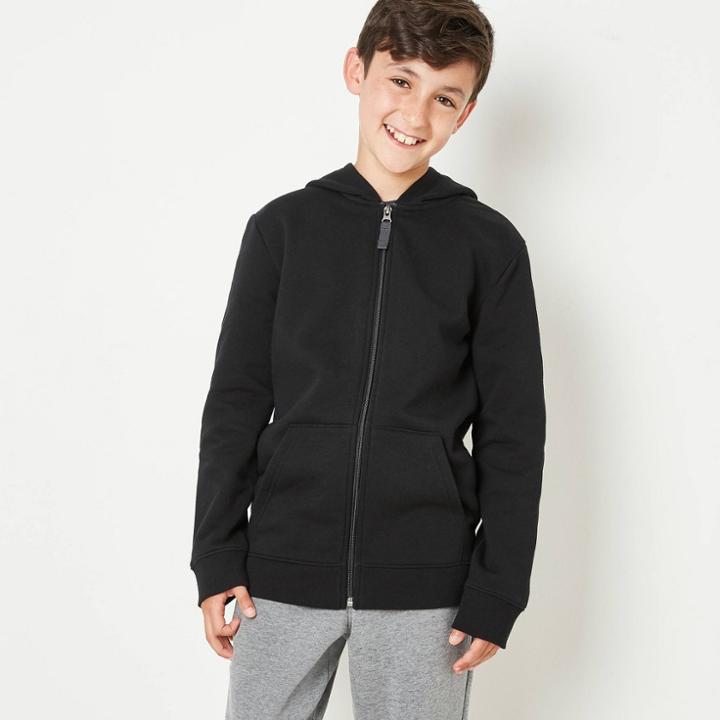 Boys' Fleece Zip-up Hoodie - Cat & Jack Black