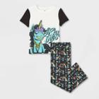 Girls' That Girl Lay Lay 2pc Pajama Set - M, Blue/black/blue
