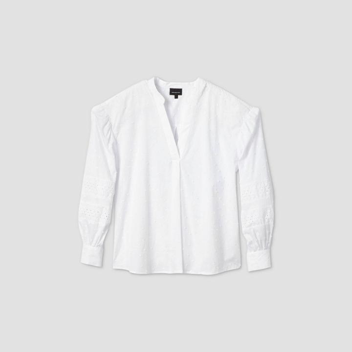 Women's Balloon Long Sleeve Blouse - Who What Wear White
