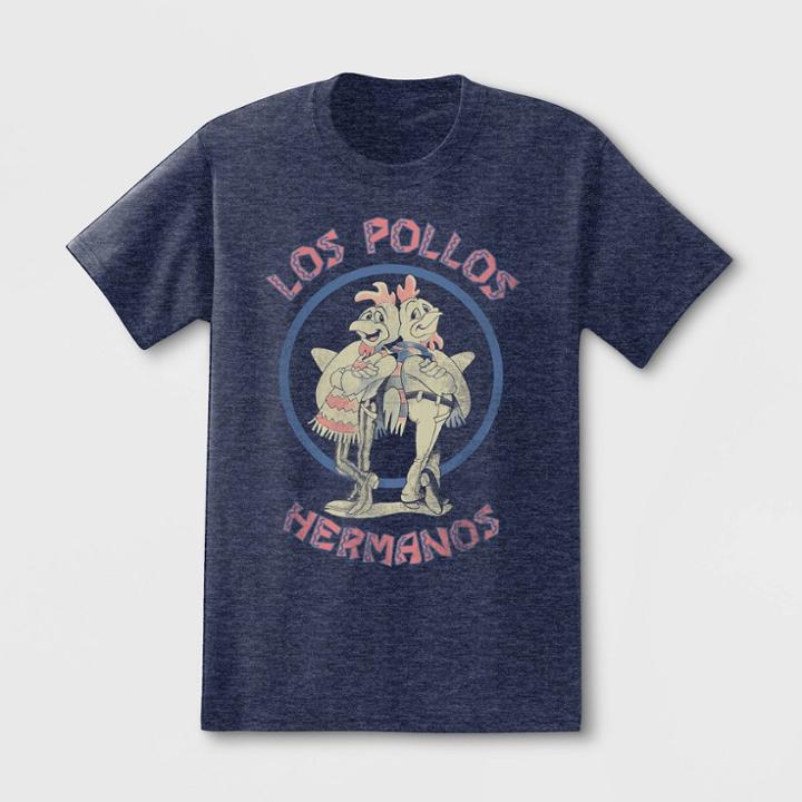 Petitemen's Breaking Bad Los Pollos Short Sleeve Graphic T-shirt - Blue S, Men's,