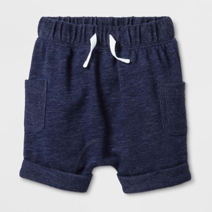 Baby Boys' French Terry Jogger Shorts - Cat & Jack Navy