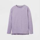 Boys' Quick Dry Upf 50+ Long Sleeve Swim T-shirt - All In Motion Lilac Dust Xs, Boy's, Purple Dust