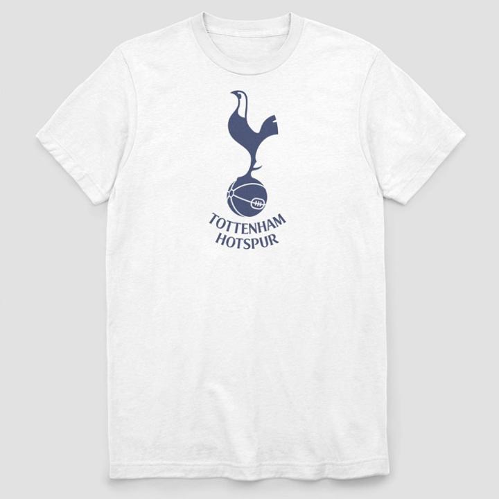 Men's Tottenham Hotspur F.c. Logo Short Sleeve Graphic T-shirt - White