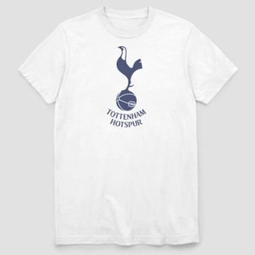 Men's Tottenham Hotspur F.c. Logo Short Sleeve Graphic T-shirt - White