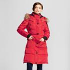Women's Long Puffer Jacket - Minus Zero - Red