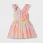 Toddler Girls' Ruffle Sleeve Tutu Dress - Cat & Jack Peach