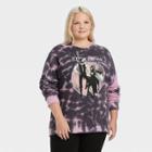 Merch Traffic Women's Plus Size Fleetwood Mac Graphic Sweatshirt - Purple Tie-dye