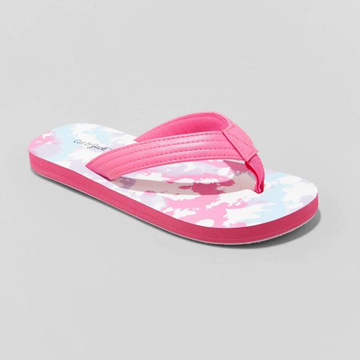 Girls' Ava Slip-on Thong Sandals - Cat & Jack Pink
