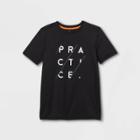 Boys' Short Sleeve 'practice Progress' Graphic T-shirt - All In Motion Black