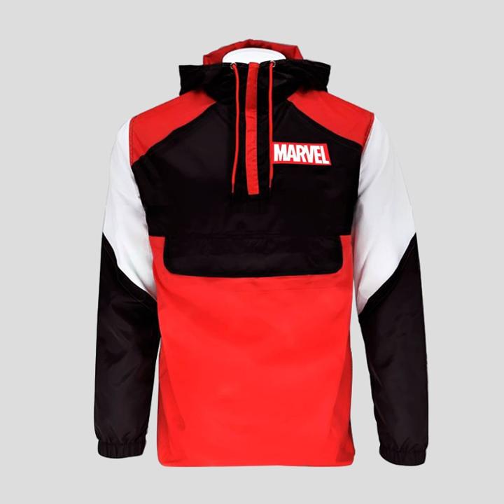 Men's Disney Marvel Team-up Windbreaker Jacket - Red/black