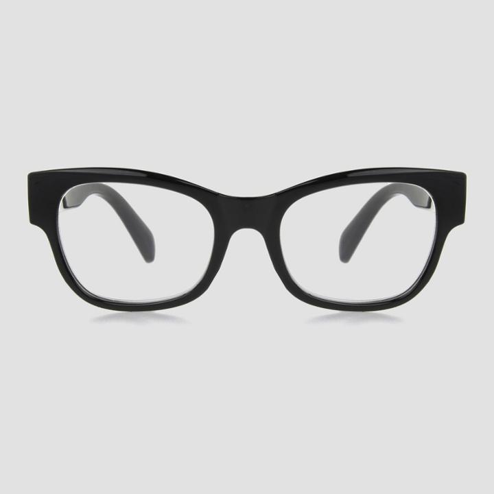 Women's Square Reading Glasses - A New Day Black