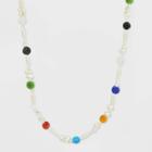 Sugarfix By Baublebar Pearl Beaded Statement Necklace - White