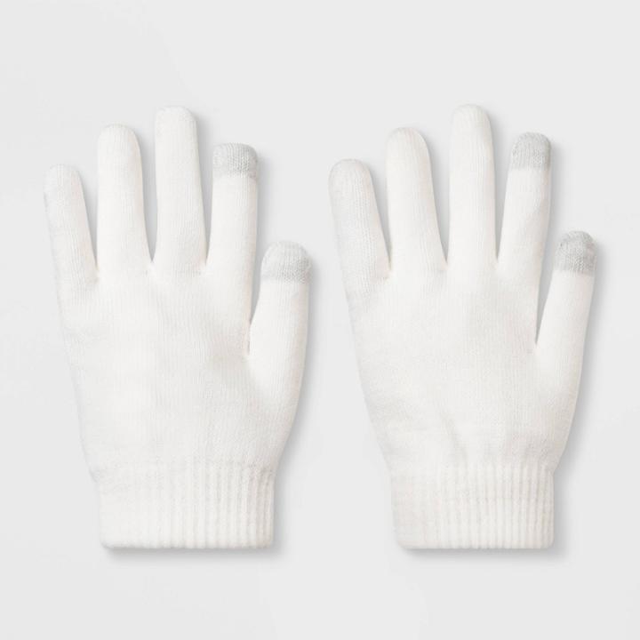 Women's Gloves - Wild Fable White One Size, Women's