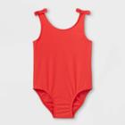 Toddler Girls' One Piece Swimsuit - Cat & Jack Red