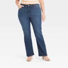 Women's Plus Size Bootcut Jeans - Ava & Viv Dark Wash