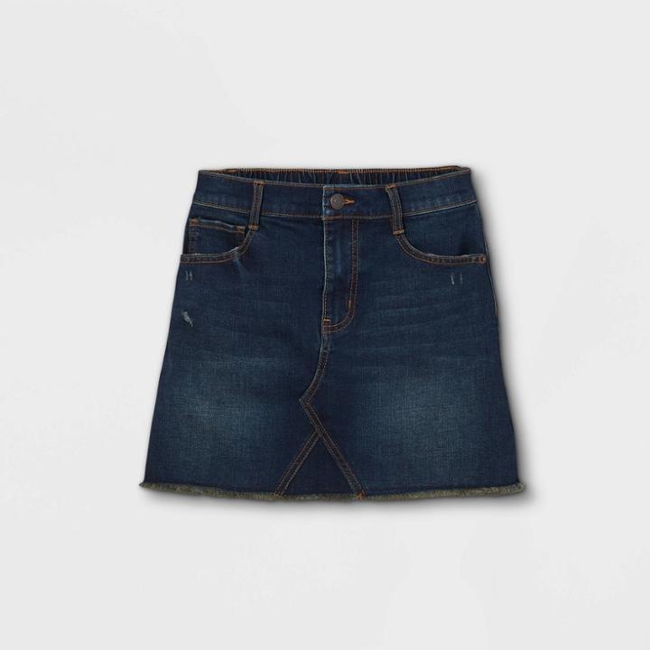 Girls' Jeans Skirt - Cat & Jack Dark Wash