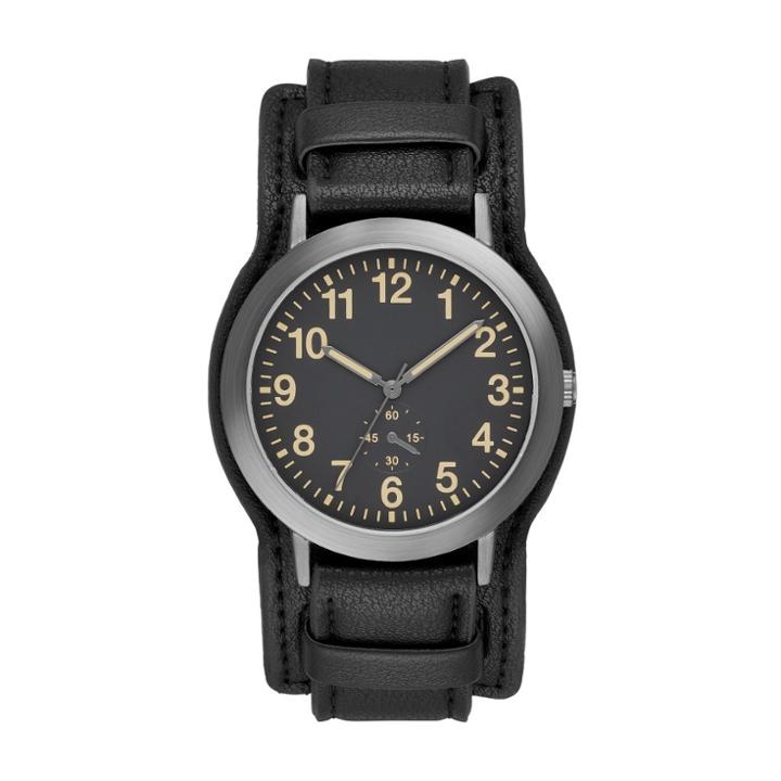 Men's Full Arabic Fatback Watch - Goodfellow & Co Gunmetal
