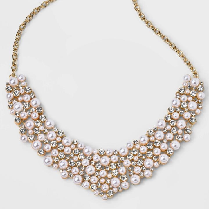 Sugarfix By Baublebar Pearl Statement Necklace - Gold