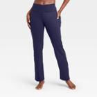 Women's Contour Curvy Mid-rise Straight Leg Pants With Power Waist 34.5 - All In Motion Navy S - Long, Women's, Size: Small -