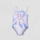 Toddler Girls' Frozen One Piece Swimsuit - Purple