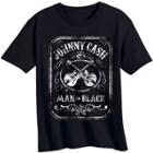 Toddler Boys' Johnny Cash Short Sleeve T-shirt - Black