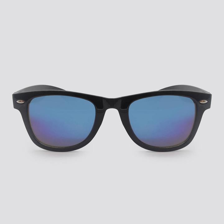 Women's Surf Plastic Silhouette Sunglasses - Wild Fable Black, Women's, Size: Small, Black/blue