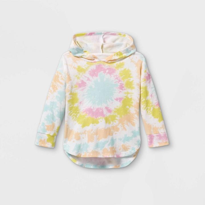 Grayson Mini Toddler Girls' Tie-dye Hoodie Sweatshirt - Pink