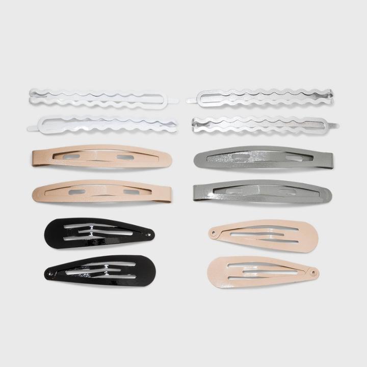Bobbie Pins And Snap Clips Set 12pc - Wild Fable Multicolor Neutrals