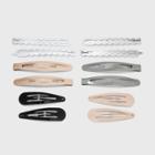 Bobbie Pins And Snap Clips Set 12pc - Wild Fable Multicolor Neutrals