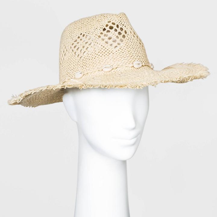 Women's Straw Rancher Hats - Universal Thread Natural One Size, Women's, Yellow