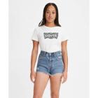 Levi's Women's Perfect Logo Short Sleeve T-shirt - White Mini Flower Fill