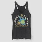 Women's Toy Story Duckie And Bunny Tank Top (juniors') - Black Heather