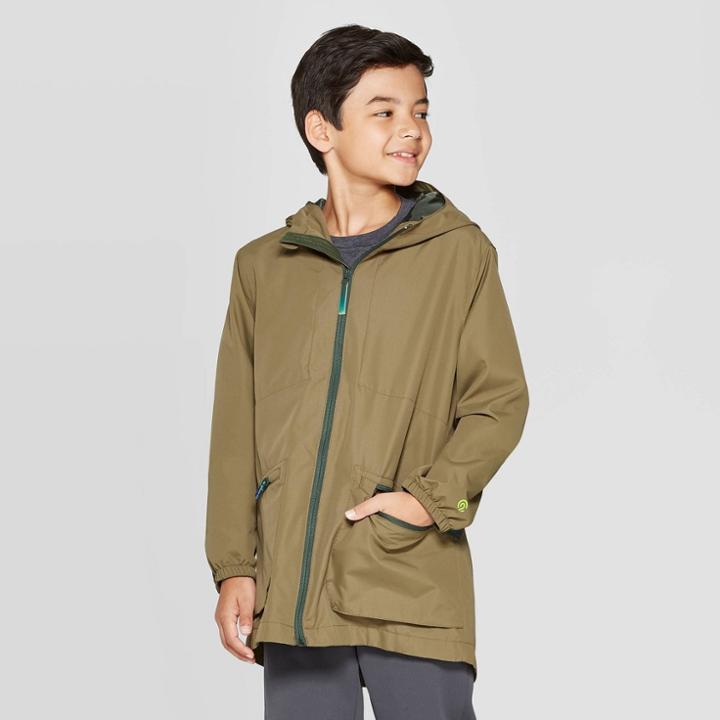 Boys' All Weather Windbreaker Jacket - C9 Champion Green