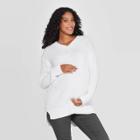 Maternity Long Sleeve Waffle Pullover - Isabel Maternity By Ingrid & Isabel Sour Cream Xs, Women's, Beige