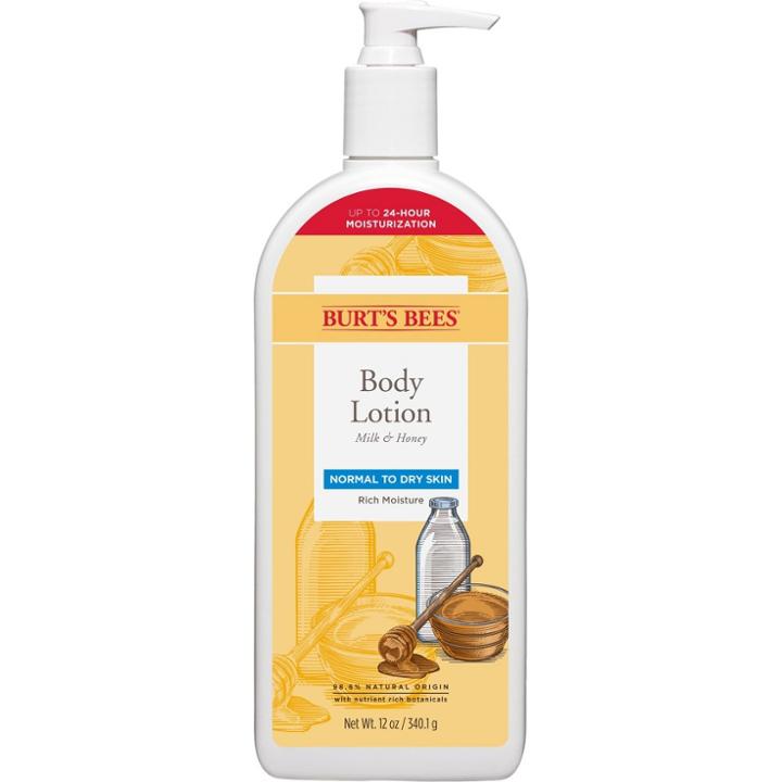 Burt's Bees Milk And Honey Body Lotion - 12oz, Adult Unisex