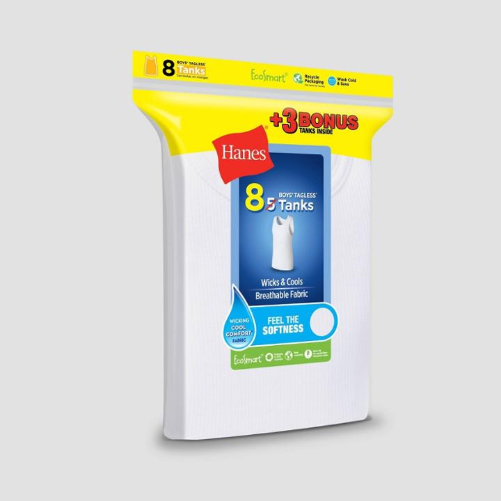 Hanes Boys' 5+3 Bonus Pack Tank
