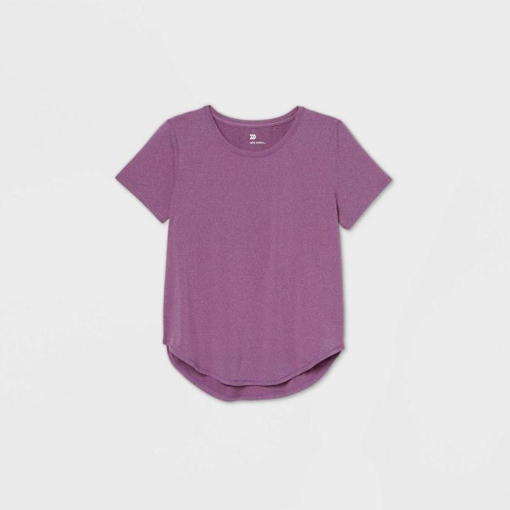 Women's Short Sleeve Essential T-shirt - All In Motion Purple Heather Xxl, Women's, Purple Grey