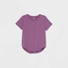 Women's Short Sleeve Essential T-shirt - All In Motion Purple Heather Xxl, Women's, Purple Grey