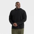 Men's Big & Tall Supima Fleece Sweatshirt - All In Motion Black