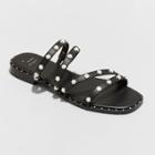 Women's Hollis Embellished Slide Sandals - A New Day Jet Black