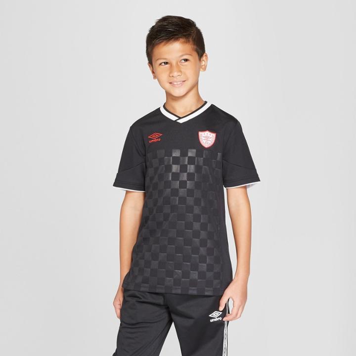 Umbro Boys' Short Sleeve Soccer Jersey - Black