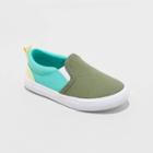 Toddler Boys' Barron Slip-on Apparel Sneakers - Cat & Jack Green