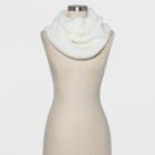 Women's Ribbed Infinity Scarf - A New Day Cream (ivory)
