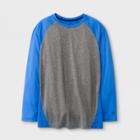 Boys' Baseball Long Sleeve T-shirt - C9 Champion Blue
