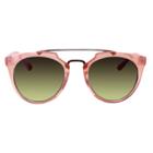 Target Women's Plastic Metal Combo Sunglass With Brown Gradient Lens - Peach, Peaches N' Cream